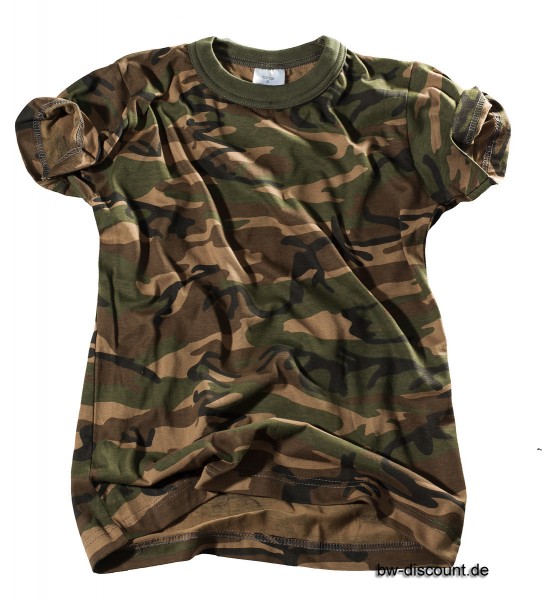 S.B.J Sportland Kids Camouflage Classic Army Style T-Shirt für Kinder Kurzarm in Tarnfarbe