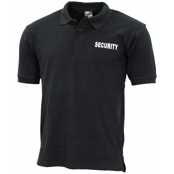 Poloshirt Security schwarz
