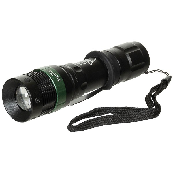 LED Zoom Taschenlampe Tactical mit Stroboskop-Funktion