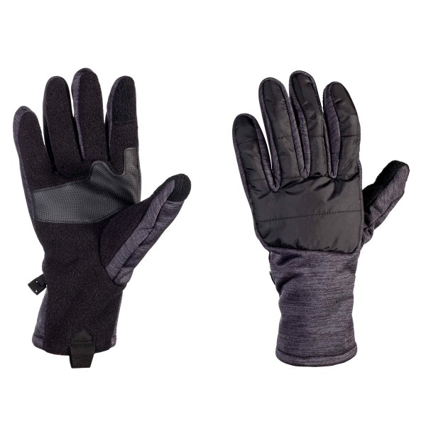 Fleece Handschuhe TF Hybrid schwarz-grau