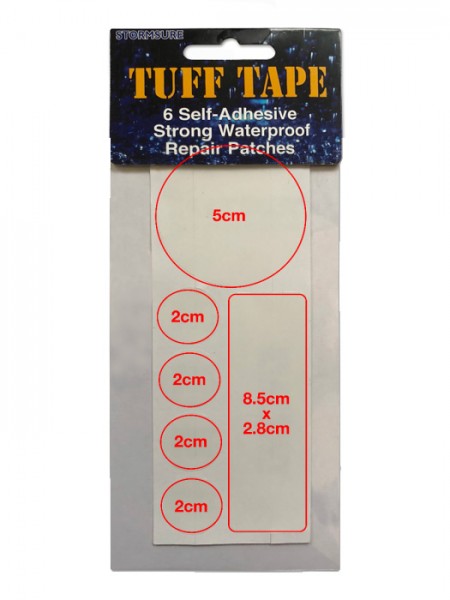Stormsure Tuff Tape Reparatur Patch 6er Pack