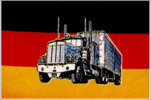 Flagge Deutschland mit Truck